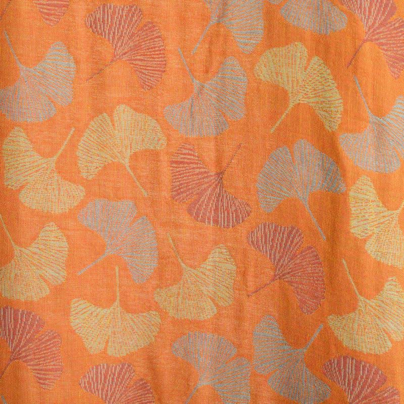 Ownkoti Kimono-Bademantel aus Baumwolle mit orangefarbenem Ginkgoblatt - image 7