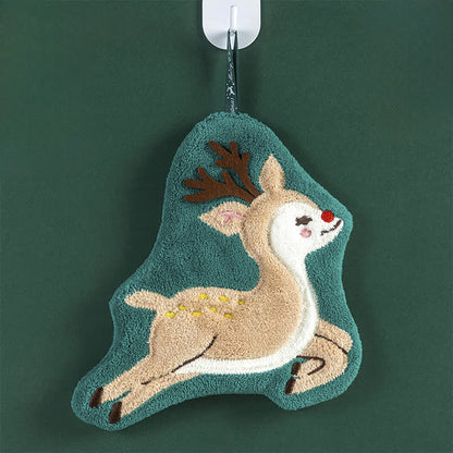 Ownkoti Weihnachts-Handtücher, ultraweich und saugfähig - Elch - 4 Stück - 8" x 10" - image 10