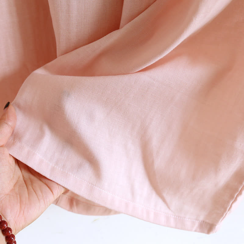 Ownkoti Loungewear-Set im orientalischen Stil mit Blumenstickerei - image 13
