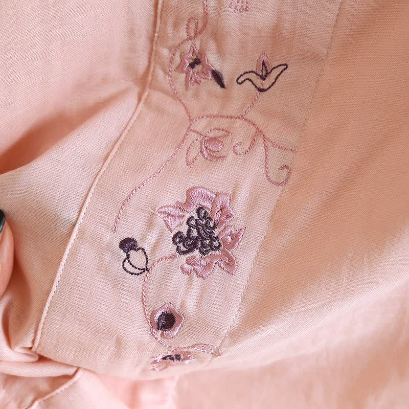 Ownkoti Loungewear-Set im orientalischen Stil mit Blumenstickerei - image 9