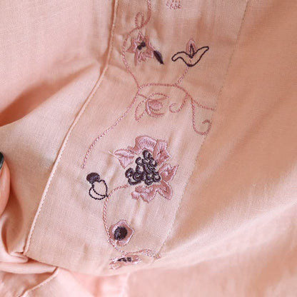 Ownkoti Loungewear-Set im orientalischen Stil mit Blumenstickerei - image 9