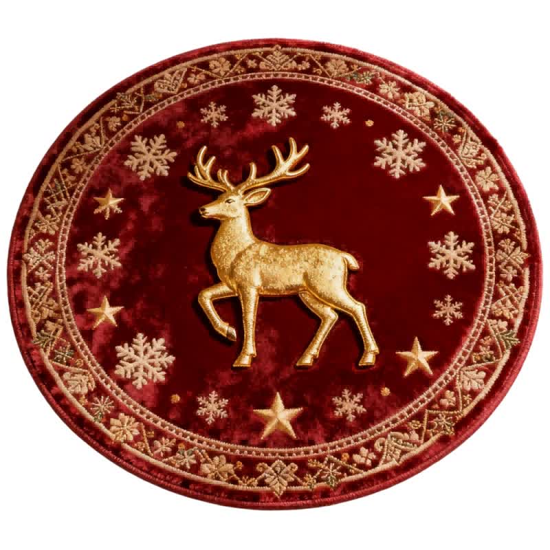 Ownkoti Weihnachtsteppich mit Rentier-3D-Effekt - image 4