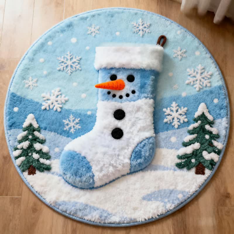 Ownkoti Kreativer Weihnachtsstrumpf-Teppich mit 3D-Effekt - image 3