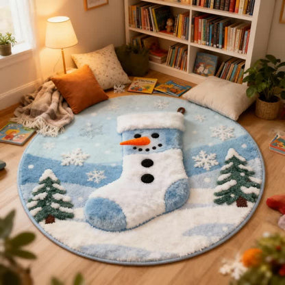 Ownkoti Kreativer Weihnachtsstrumpf-Teppich mit 3D-Effekt - image 1