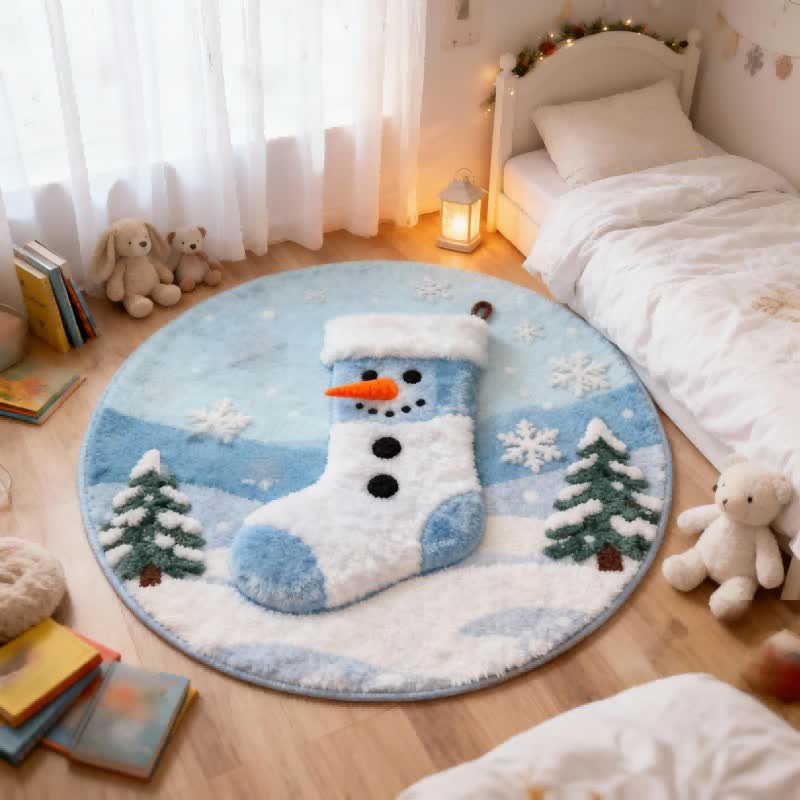 Ownkoti Kreativer Weihnachtsstrumpf-Teppich mit 3D-Effekt - image 2