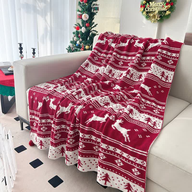 Ownkoti Weihnachtsstrickdecke - A - 150cm x200cm - image 0