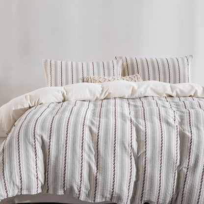 Ownkoti Fairycore Bettwäsche-Set aus bestickter Baumwolle (3-teilig) - Cal King - image 0