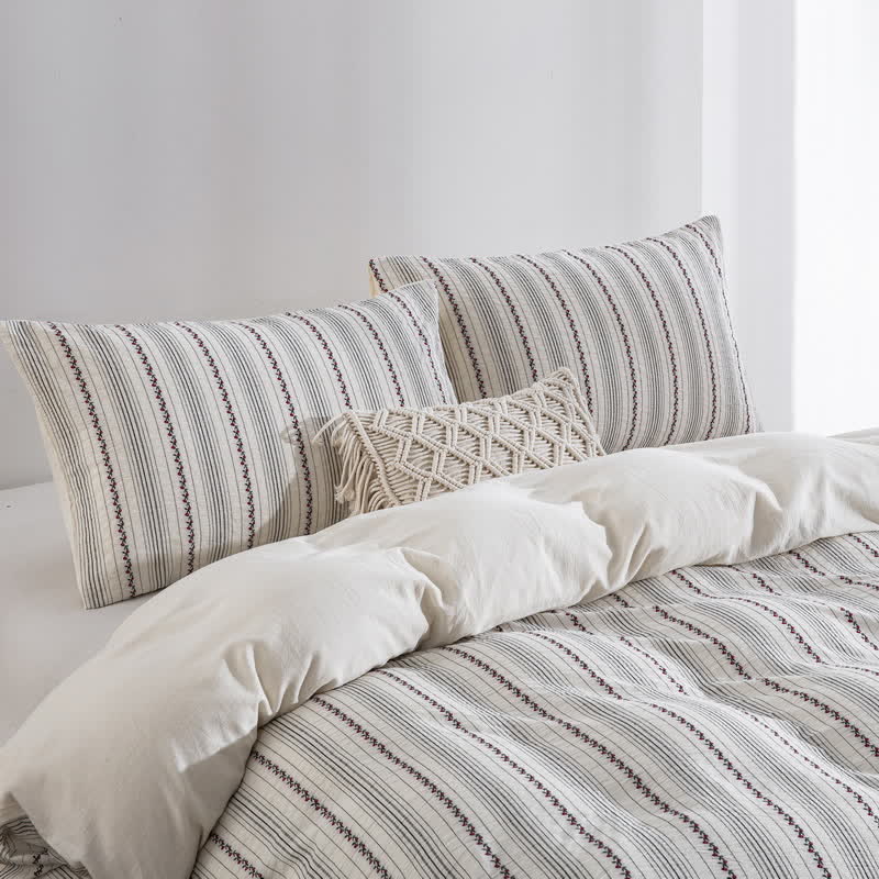 Ownkoti Fairycore Bettwäsche-Set aus bestickter Baumwolle (3-teilig) - image 3