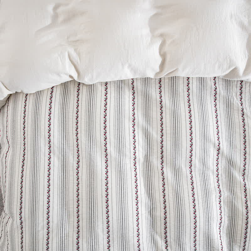 Ownkoti Fairycore Bettwäsche-Set aus bestickter Baumwolle (3-teilig) - image 4