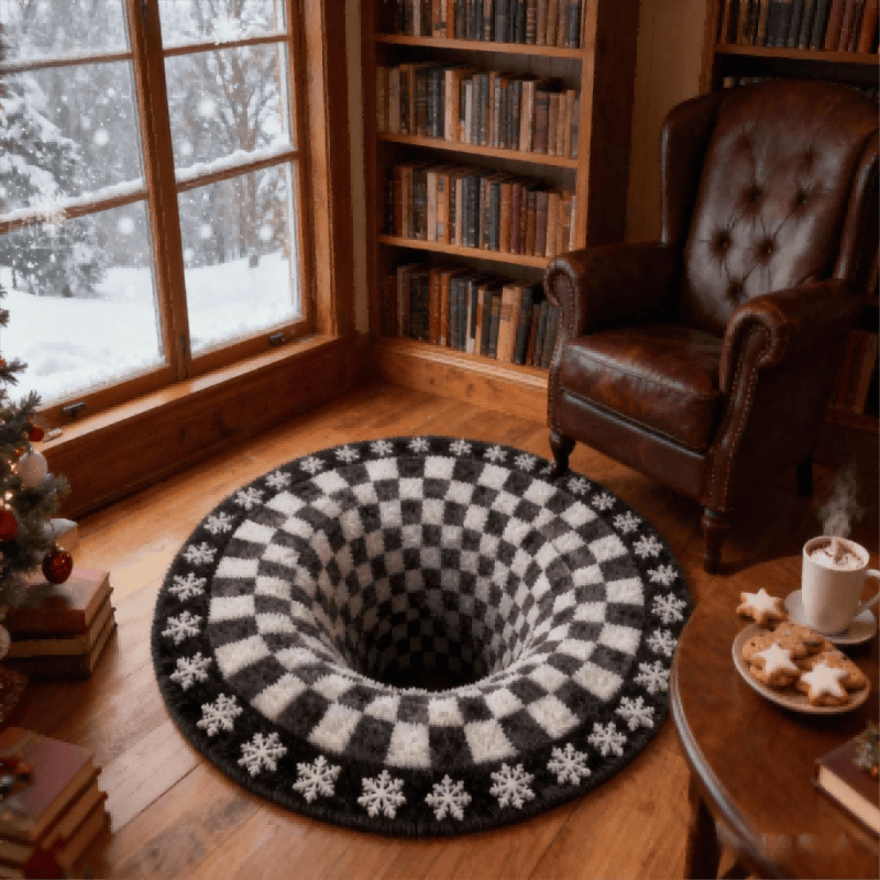 Ownkoti Black Hole 3D-karierter Teppich - image 0
