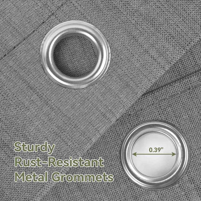 Minimalistischer Duschvorhang mit Quasten in Unifarbe - image 8