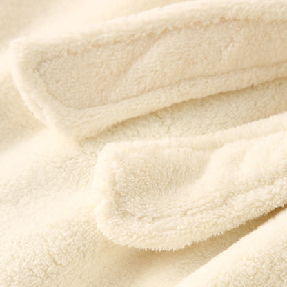 Passender Familienbademantel aus einfarbigem Plüsch - image 11