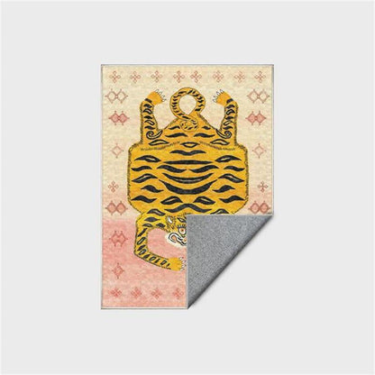 Ownkoti Ethnischer tibetischer Tiger-Rechteckteppich - image 22