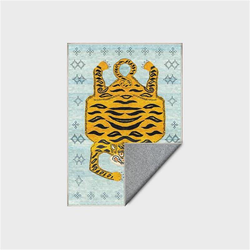 Ownkoti Ethnischer tibetischer Tiger-Rechteckteppich - image 17