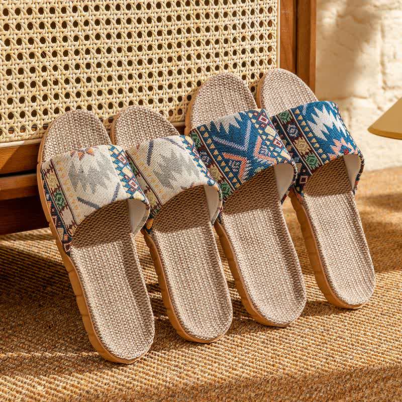 Hausschuhe aus Rattan im Ethno-Stil - image 0