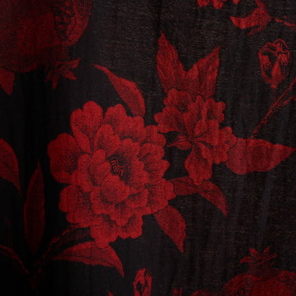 Kimono-Bademantel aus Baumwoll-Jacquard mit Pfingstrosenmuster - image 4