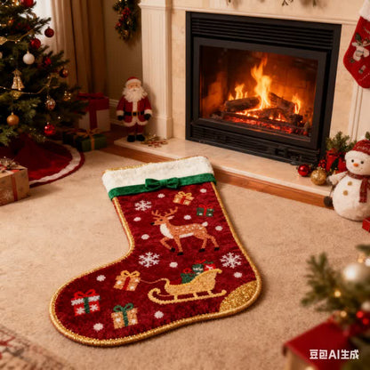 Weihnachtlicher, strumpfförmiger Teppich - image 3