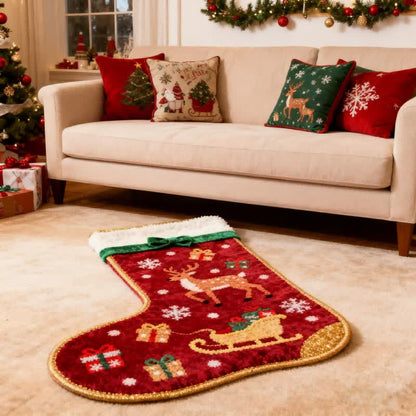 Weihnachtlicher, strumpfförmiger Teppich - image 2