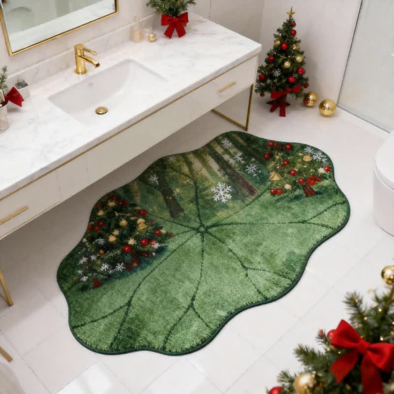 Weihnachtsbaumteppich in Form eines Lotusblatts - 90cm x 140cm - image 0