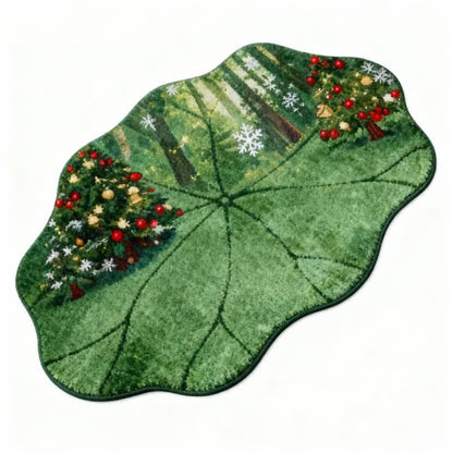 Weihnachtsbaumteppich in Form eines Lotusblatts - image 3