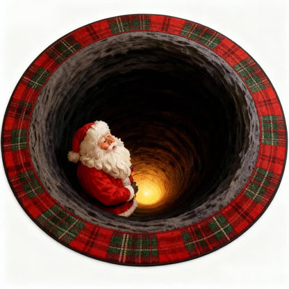 Weihnachtsmann-Karo-Teppich mit 3D-Effekt - image 4