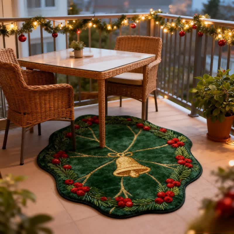 Weihnachtsglocken-Teppich in Form eines Lotusblatts - image 2