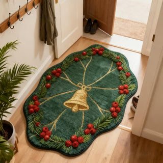 Weihnachtsglocken-Teppich in Form eines Lotusblatts - 90cm x 140cm - image 0