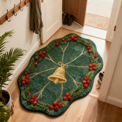 Weihnachtsglocken-Teppich in Form eines Lotusblatts - 90cm x 140cm - image 0