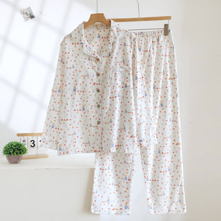 Traumhaftes Loungewear-Set aus gebürsteter Baumwolle mit Blumenmuster - Wie abgebildet - XL - image 0