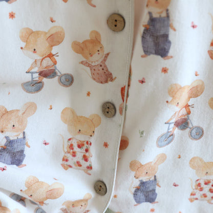 Loungewear-Set aus gebürsteter Baumwolle mit Cartoon-Tiermotiven - image 6