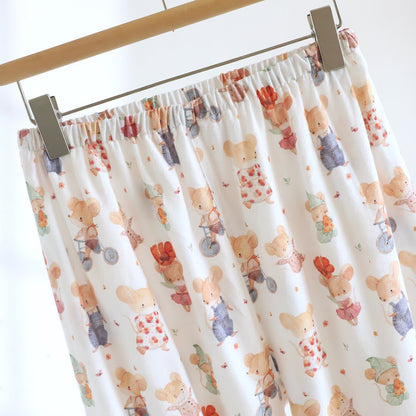 Loungewear-Set aus gebürsteter Baumwolle mit Cartoon-Tiermotiven - image 8