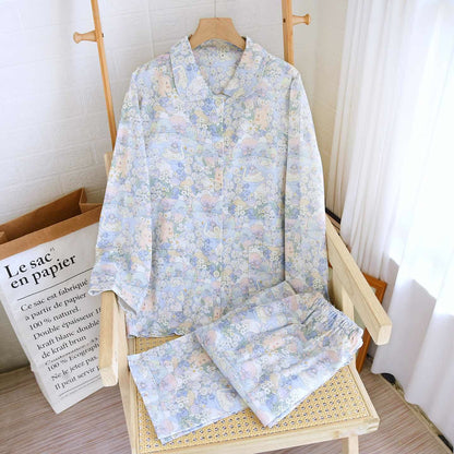 Swan Garden Loungewear-Set aus gebürsteter Baumwolle - Wie abgebildet - XL - image 0