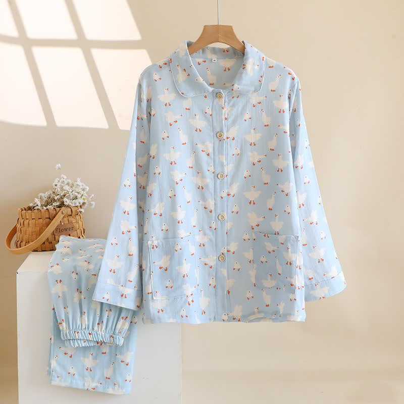 Loungewear-Set aus gebürsteter Baumwolle von Goose - image 1