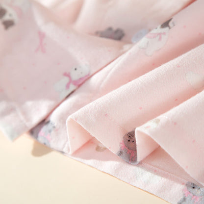 Niedliches Loungewear-Set aus gebürsteter Baumwolle mit Hunde- und Katzenmotiven - image 12