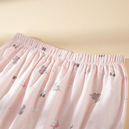 Niedliches Loungewear-Set aus gebürsteter Baumwolle mit Hunde- und Katzenmotiven - image 6