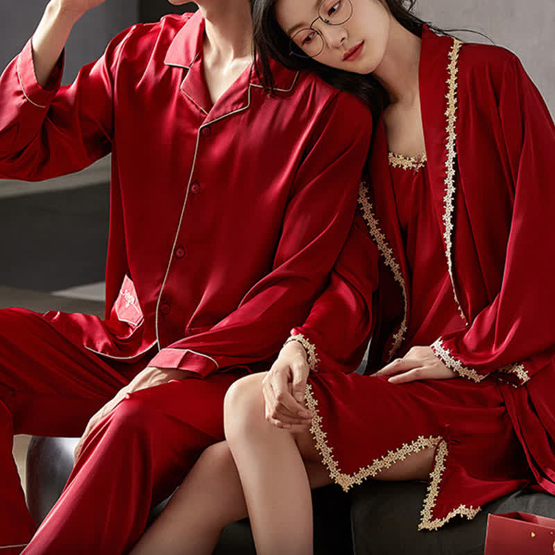 Partner-Nachtwäsche-Set aus Spitze - image 3