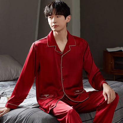 Partner-Nachtwäsche-Set aus Spitze - Rot - Herren: 3XL - image 5