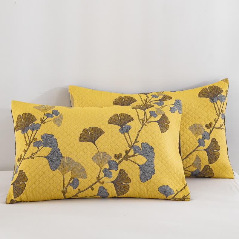 Wendbare Tagesdecke aus Bio-Baumwolle mit Ginkgo-Blatt - image 23