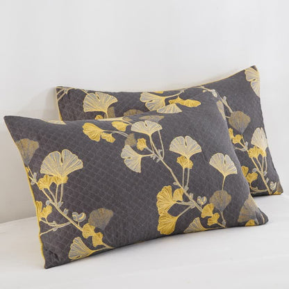 Wendbare Tagesdecke aus Bio-Baumwolle mit Ginkgo-Blatt - image 31