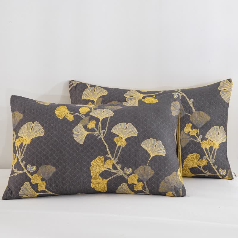 Wendbare Tagesdecke aus Bio-Baumwolle mit Ginkgo-Blatt - image 32