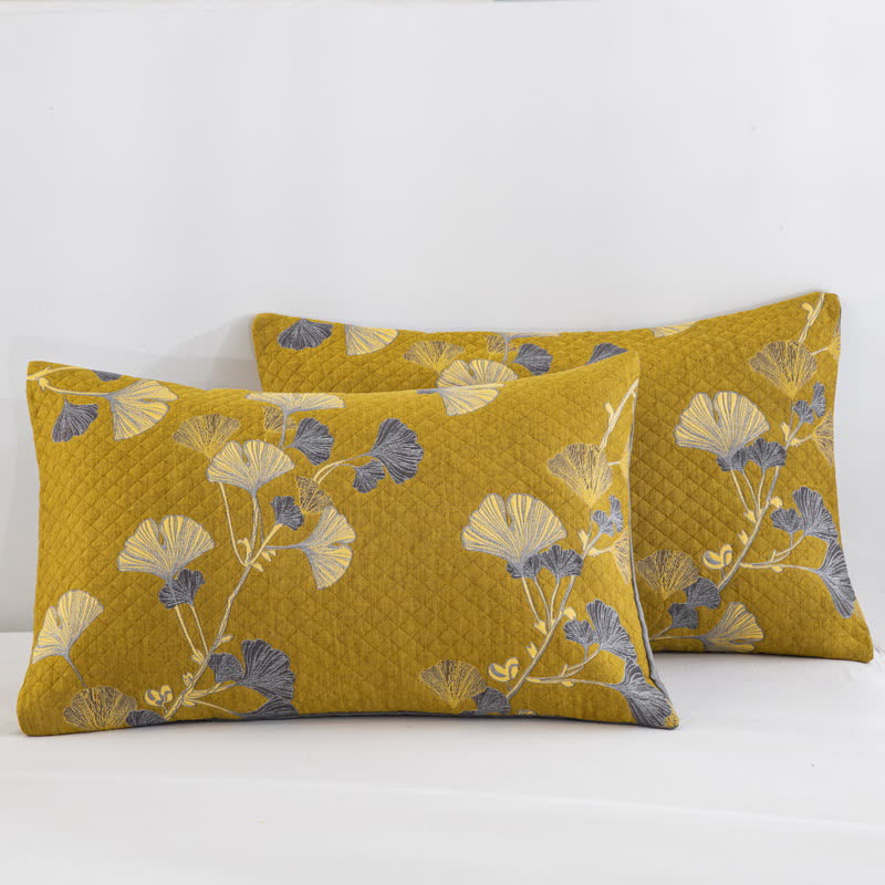 Wendbare Tagesdecke aus Bio-Baumwolle mit Ginkgo-Blatt - image 38