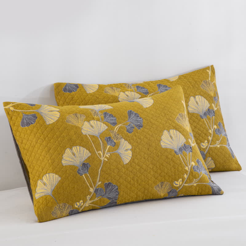 Wendbare Tagesdecke aus Bio-Baumwolle mit Ginkgo-Blatt - image 39