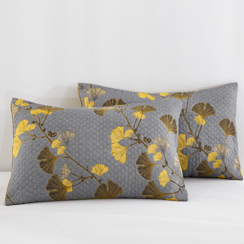 Wendbare Tagesdecke aus Bio-Baumwolle mit Ginkgo-Blatt - image 46