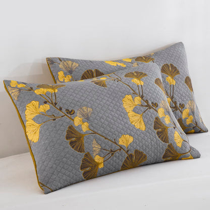 Wendbare Tagesdecke aus Bio-Baumwolle mit Ginkgo-Blatt - image 47