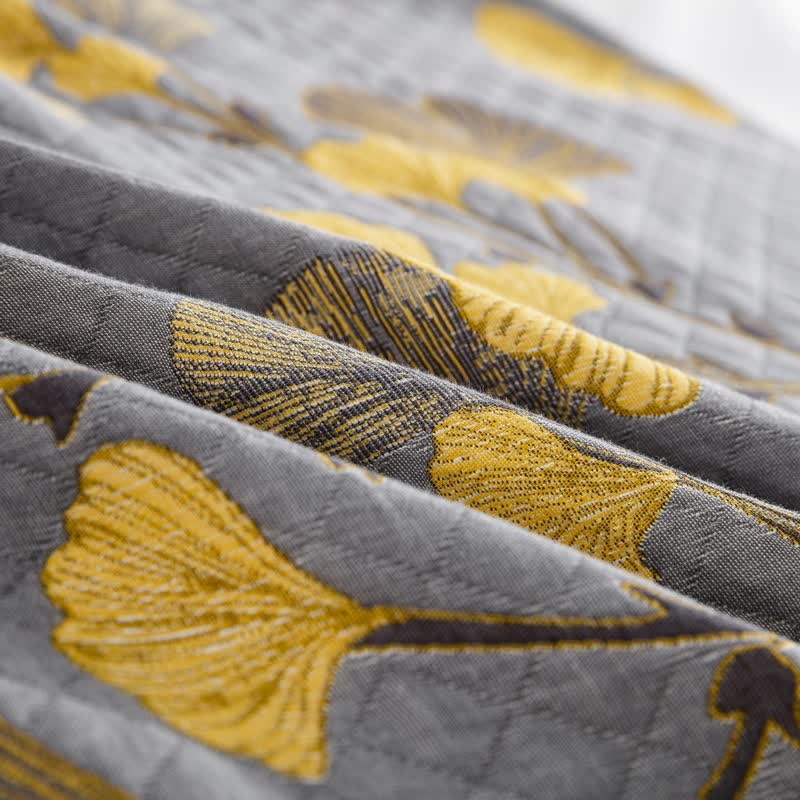 Wendbare Tagesdecke aus Bio-Baumwolle mit Ginkgo-Blatt - image 49