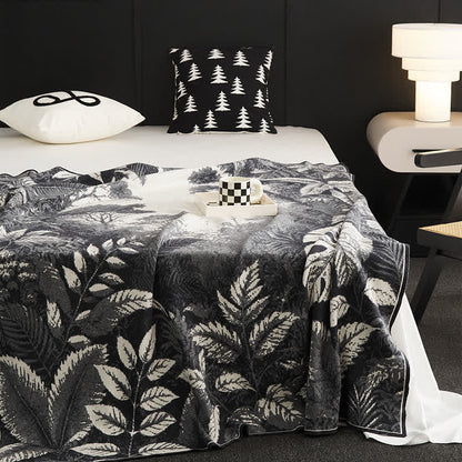 Jacquard-Retro-Multifunktionsdecke - Grau - 130cm x 180cm - image 5