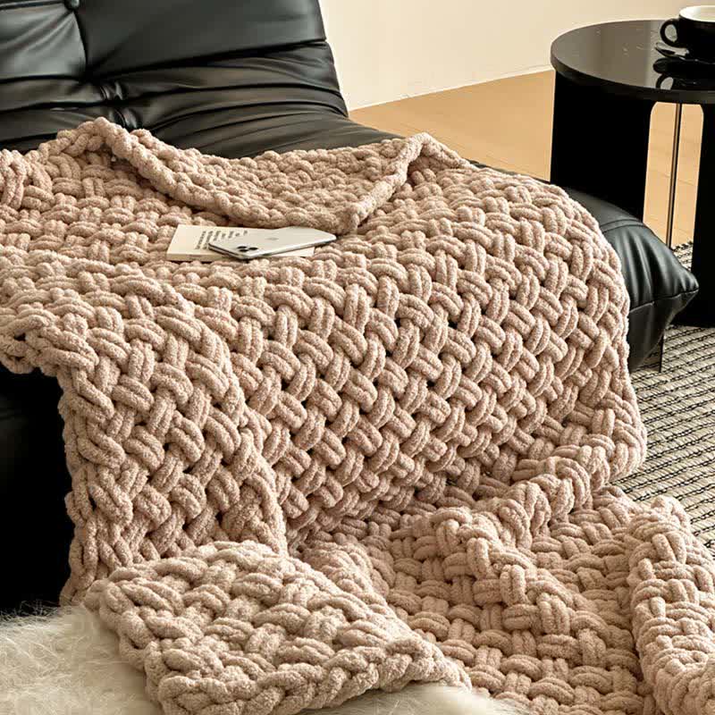 Grobstrick-Handwebdecke - image 33