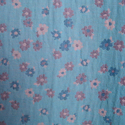 Rustikaler Kimono-Bademantel aus Baumwolle mit floralem Jacquardmuster - image 6