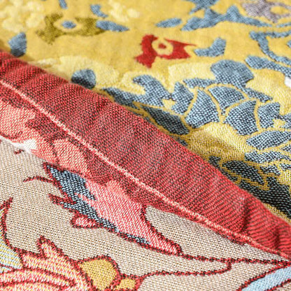 Ownkoti Retro-Steppdecke aus roter Baumwolle mit Jacquard-Blumenmuster - image 5
