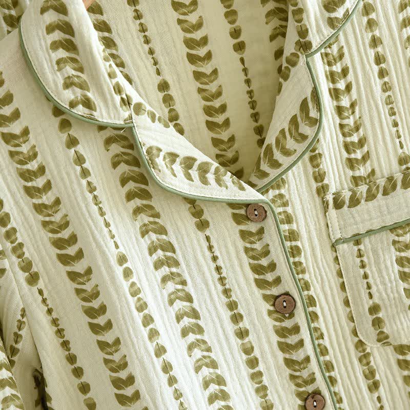 Loungewear-Set aus Baumwolle mit Streifenmuster - image 4